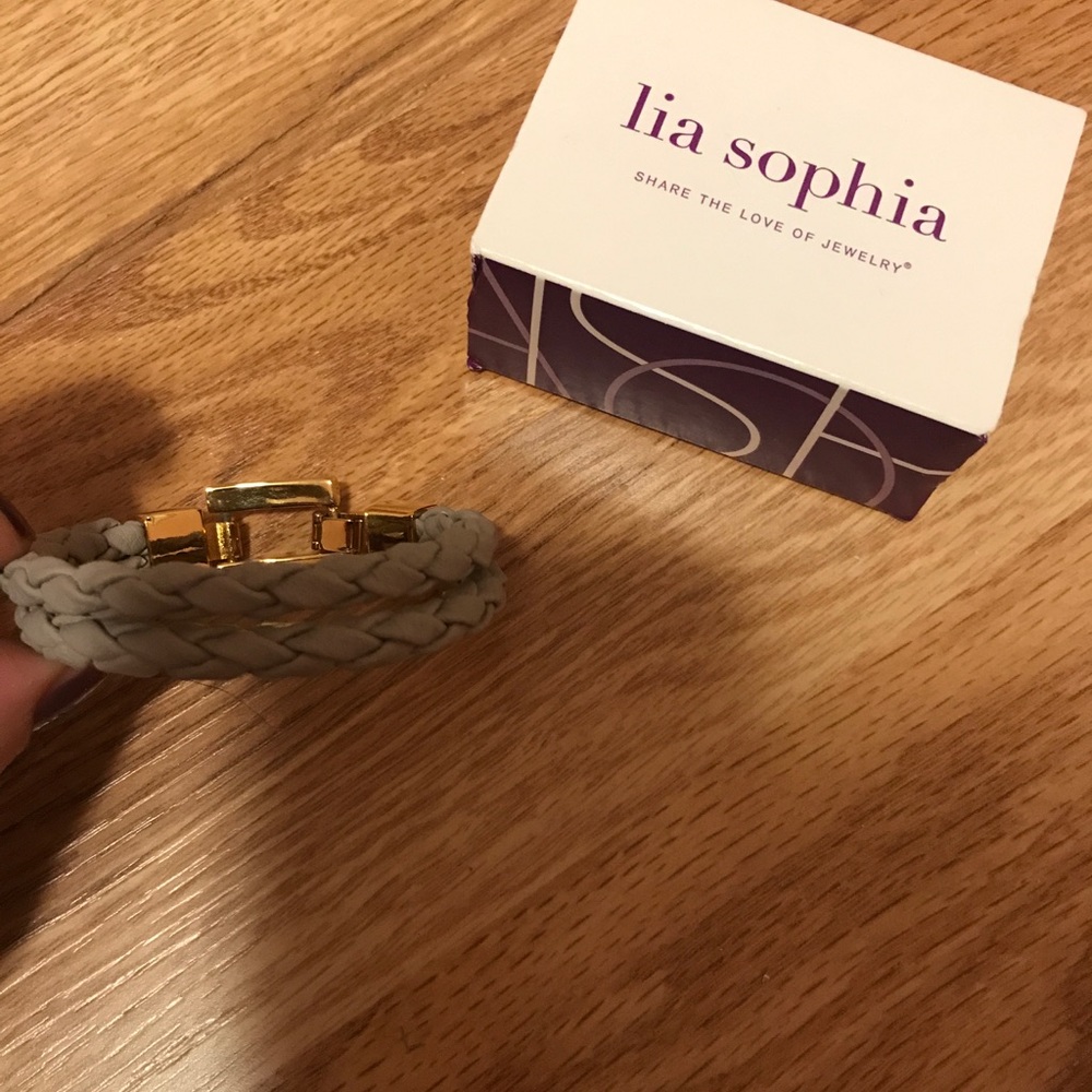 Twist bracelet with Gold accent hook by Lia Sophia